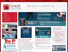 Tablet Screenshot of conarteatro.it